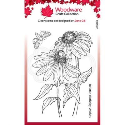 Creative Expressions Clear Stamps - Echinacea And Moth